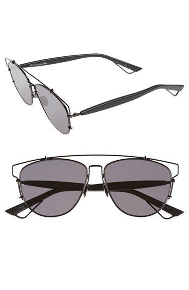 Dior Technologic 57mm Brow Bar Sunglasses In Gold Black